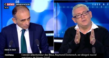Face à l'info : sanction pour Eric Zemmour sur CNews, Marc Menant remplace le polémiste