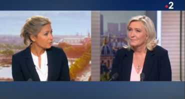 JT 20H : Anne-Sophie Lapix mise en péril, Marine Le Pen sanctionne France 2