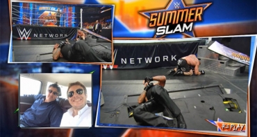 En attendant le RAW, Brock Lesnar et Undertaker (WWE Summerslam) détruisent la table du duo Agius / Chéreau