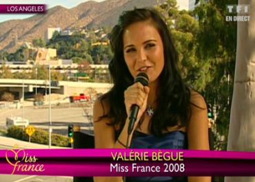 Valérie Bègue absente de l'élection de Miss France 2009