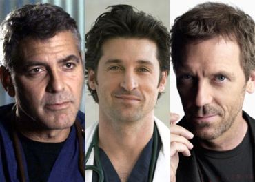 George Clooney, Hugh Laurie et Patrick Dempsey, les docteurs les plus sexys