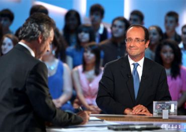 François Hollande, le favori des sondages, fait le succès du Grand Journal