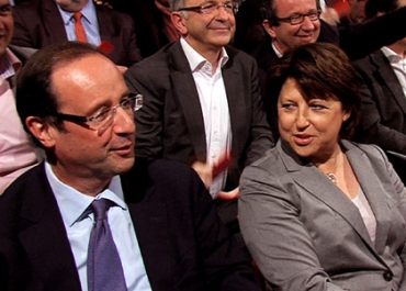 François Hollande et Martine Aubry, invités de Laurence Ferrari
