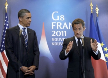 Laurence Ferrari et David Pujadas interviewent Barack Obama et Nicolas Sarkozy