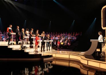 Le Grand concours des animateurs : Julien Courbet et Hapsatou Sy sur TF1