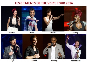 The Voice tour : la setlist complète du show avec Kendji, Amir et Elodie