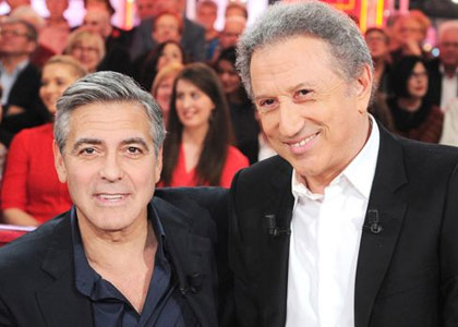 Georges Clooney, présent sur le plateau, booste l’audience de Vivement dimanche