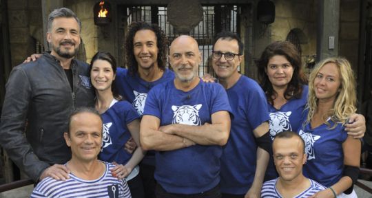 Fort Boyard, l’équipe du 8 septembre 2018 : Enora Malagré, Raquel Garrido, Thierry Beccaro, Laurent Maistret… pour la dernière de la saison