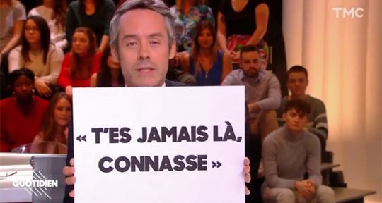 Quotidien : Yann Barthès chute en audience après son record, TPMP se stabilise
