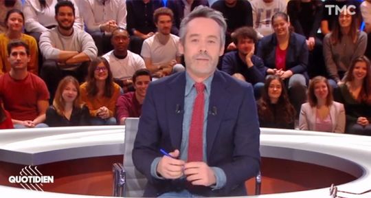Quotidien (audiences) : Yann Barthès triomphe de TPMP sans sourciller 