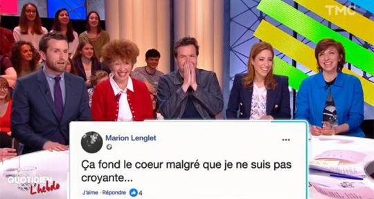 Quotidien : Yann Barthès et TMC sauvés du désastre par Cold Case Quotidien : Yann Barthès et TMC sauvés du désastre par Cold Case