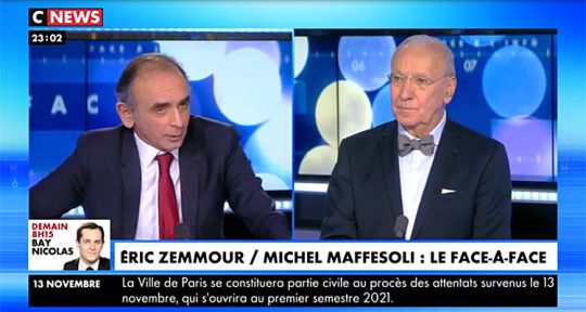 Face à l’info : Eric Zemmour et Christine Kelly toujours plus haut en audience avant le face-à-face avec François Asselineau