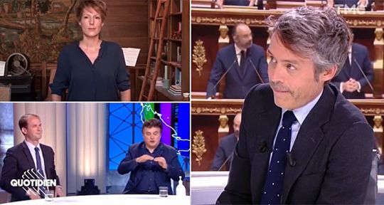 Quotidien : Jean-Luc Mélenchon attaque, Yann Barthès malmène Philippe Etchebest 