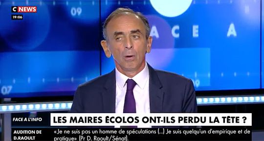 Face à l’info : Eric Zemmour découpe les écologistes, Christine Kelly immobilise ses audiences