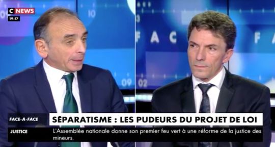 Face à l’info : Eric Zemmour prône l’arrêt de l’immigration face à Marc Trévidic, Christine Kelly alerte le polémiste