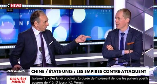 Face à l’info : Eric Zemmour foudroie Cyril Hanouna, Christine Kelly intraitable sur CNews