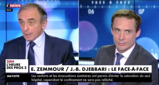 Face à l’info : Éric Zemmour chute sur CNews, Christine Kelly apaisée après Jean-Baptiste Djebbari