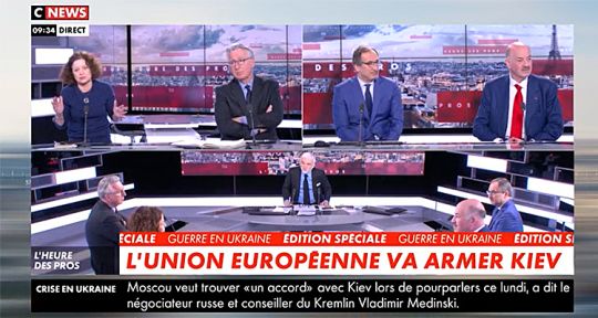 L’heure des pros : Elisabeth Lévy accuse Pascal Praud, incident en direct sur CNews, un invité quitte le plateau