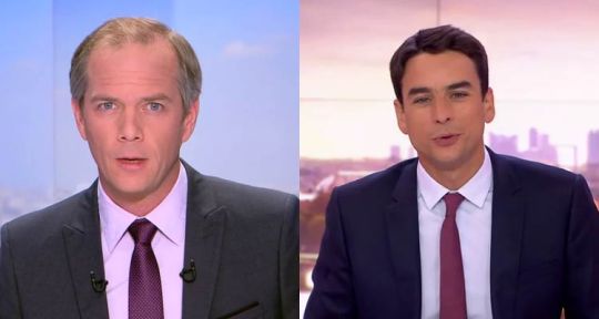 JT 20 heures : Julian Bugier (France 2) en forte hausse sur un an face à Julien Arnaud (TF1)