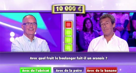 Les 12 coups de midi : Jean-Louis glisse sur une banane, TF1 se maintient en tête des audiences