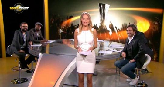 100% Foot : débuts réussis pour Carine Galli sur W9 avant Marseille / Slovan Liberec