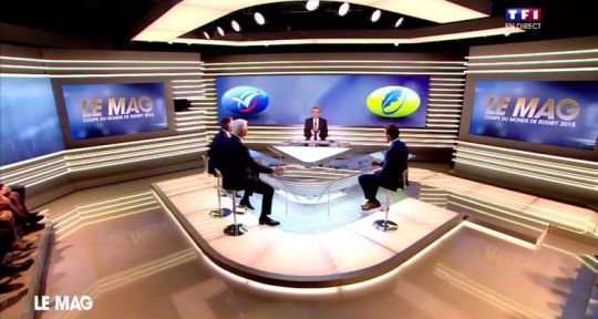 Le Mag de la Coupe du monde de rugby : Denis Brogniart en tête des audiences sur TF1 après France - Roumanie