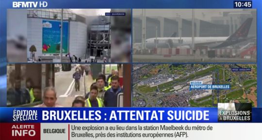 Attentats à Bruxelles : Jean-Pierre Pernaut (TF1), Elise Lucet (France 2) et Daphné Burki (Canal+) en édition spéciale