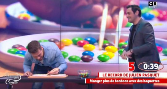 Il en pense quoi Camille ? : Julien Pasquet tente un record absurde et gonfle les audiences de C8  