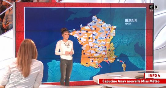 Il en pense quoi Camille ? : Capucine Anav joue les Miss Météo devant 325 000 Français