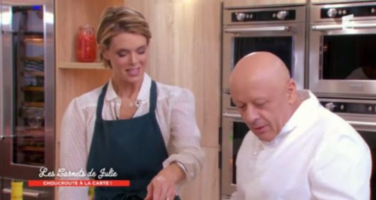 Les carnets de Julie avec Thierry Marx : le pot-au-feu, la recette aux 3 viandes façon Michel Guérard, les carottes et poireaux de la famille Joret...