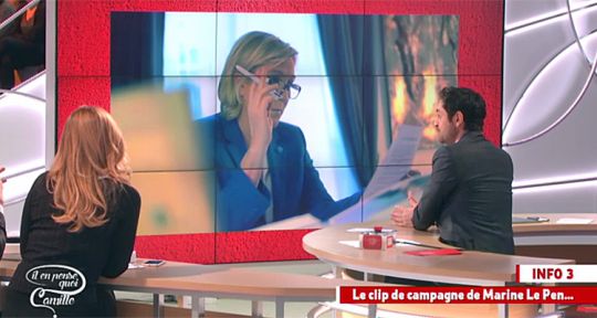 Il en pense quoi Camille ? : avec les meilleurs détournements du clip de campagne de Marine Le Pen, Camille Combal s’offre le leadership