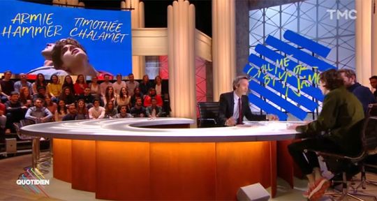 Quotidien : audiences en baisse pour TMC avec Timothée Chalamet et Armie Hammer, Vincent Bolloré attaqué 