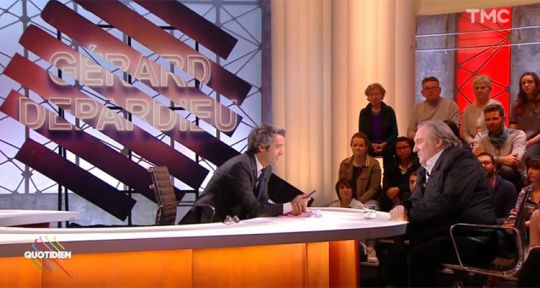 Quotidien : Gérard Depardieu défend Laetitia Hallyday, Yann Barthès met à terre TPMP