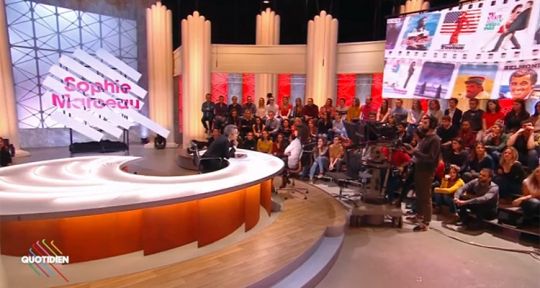 Quotidien : Yann Barthès s’effondre en audience avec Sophie Marceau, TPMP conserve l’avantage Quotidien : Yann Barthès s’effondre en audience avec Sophie Marceau, TPMP conserve l’avantage