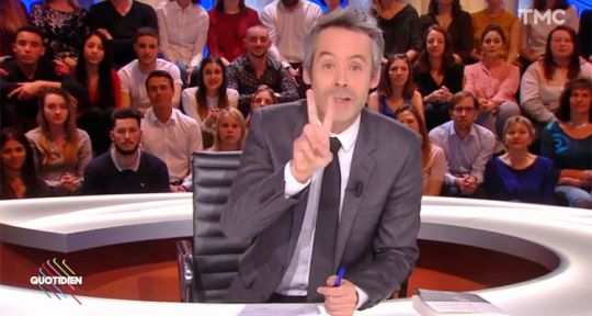 Quotidien : Yann Barthès, en pause, divise son audience pa deux, TPMP reprend le dessus 