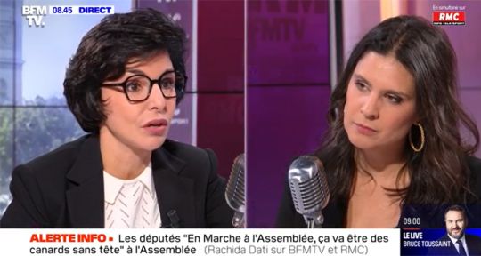 Apolline de Malherbe critiquée en direct par Rachida Dati, polémique sur BFMTV