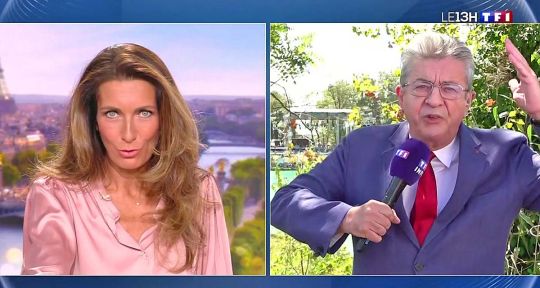 Jean-Luc Mélenchon attaque Anne-Claire Coudray en plein direct sur TF1