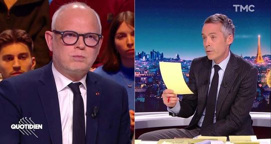 “Je t’aurai bien pété les jambes”, Yann Barthès sèchement recadré par un invité dans Quotidien sur TMC