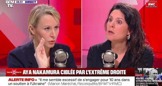 “C’est quoi le problème ?” Apolline de Malherbe attaque Marion Maréchal en direct sur BFMTV