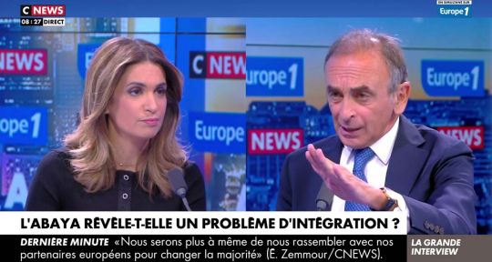 “Laissez-moi finir !” Eric Zemmour rembarre Sonia Mabrouk en direct sur CNews 