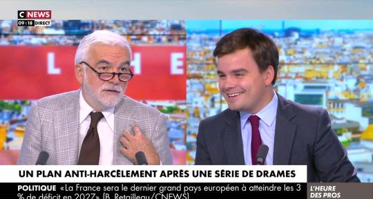 Pascal Praud embarrassé dans L’Heure des Pros, il s’en prend à Gauthier Le Bret sur CNews