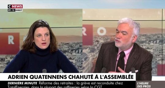 L’heure des Pros : Eugénie Bastié charge sèchement Pascal Praud, un chroniqueur éloigné du plateau sur CNews