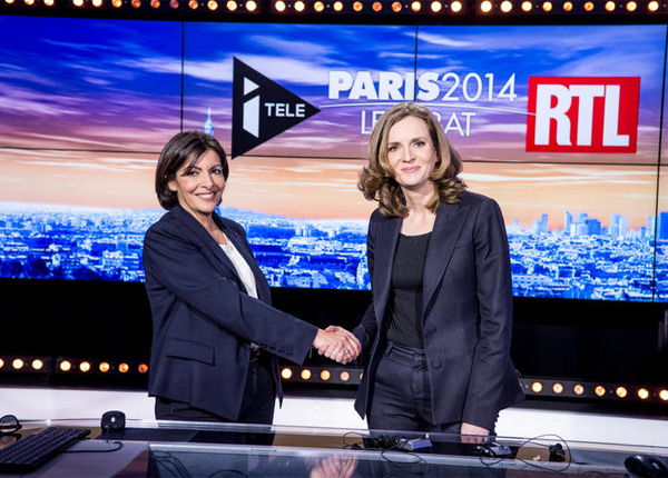 Débat NKM / Anne Hidalgo : un duel électrique mais un succès pour I>Télé Débat NKM / Anne Hidalgo : un duel électrique mais un succès pour I>Télé