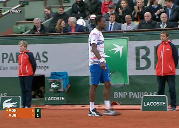 Roland-Garros : Gaël Monfils applaudi sur France 3, malgré sa défaite