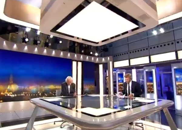 Laurent Delahousse et Claire Chazal au coude à coude à 20 heures Laurent Delahousse et Claire Chazal au coude à coude à 20 heures