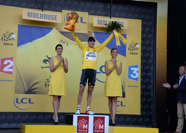 Tour de France : près de 7 millions de Français pour le maillot jaune de Tony Gallopin 