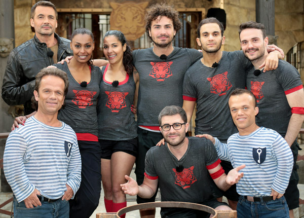 Fort Boyard : Cyprien, Malik Benthala, Maxime Musqua face au Père Fouras Fort Boyard : Cyprien, Malik Benthala, Maxime Musqua face au Père Fouras
