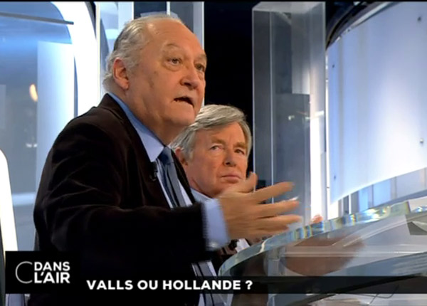 Valls ou Hollande ? : C dans l’air passionne 1.5 million de Français