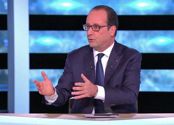 En direct avec les Français : François Hollande et 8 millions de téléspectateurs sur TF1