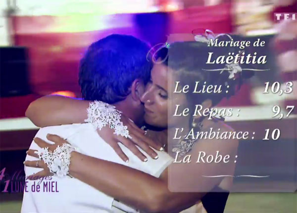 4 mariages pour une lune de miel : le repas de Laëtitia déçoit, la semaine mariage pour tous puissante sur TF1